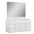 Commode double 6 tiroirs avec miroir Belmont