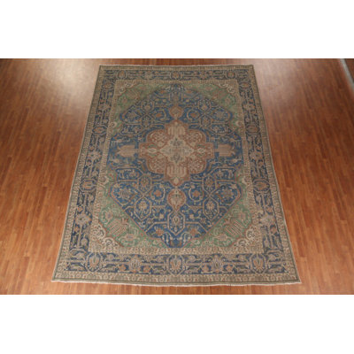 Blue Handmade Traditional Area Rug 10x13