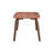 Graceful Walnut Dining Table, Fixed Tabletop Configuration, Bent Leg Element, Rubber Wood, 59" X 35" 30", 55lb Finish Commitment, Wood Heat, 59x35x30,