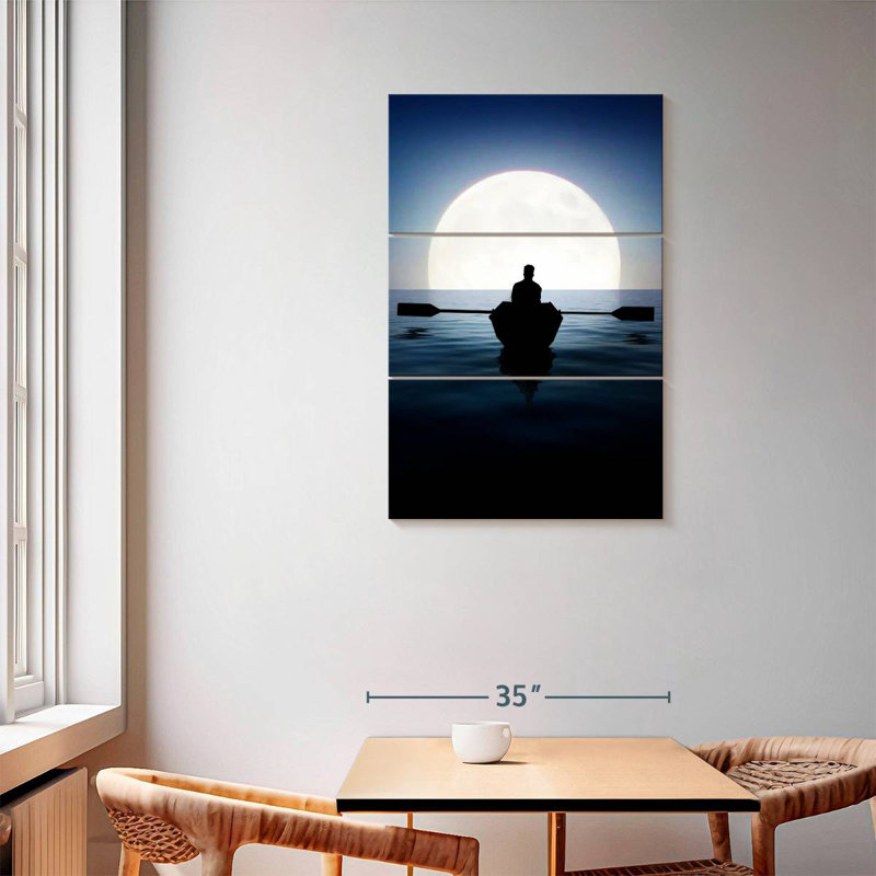 Aletra pagaie au clair de lune, H 57 po x l 36 po