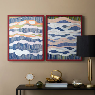 ABSTRACT Series CMXXVII - Reproduction encadrée de qualité supérieure - prête à être accrochée - aucun clou requis - aucun clou requis