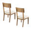 Chaise d'appoint en lin naturel