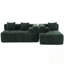 L-Shaped Chenille Sectional Sofa With Deep Seating And Two Side Pockets-1281312152
