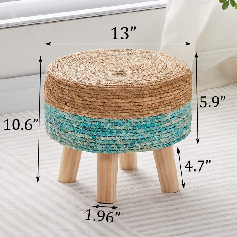 Tabouret d'appoint Quinnesec, Bleu lac
