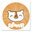 « baby lion rawr », art sur toile