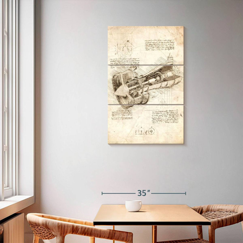 Engine Turbine, 57" H x 36" W