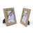 Ruthilde Light Gray Wood Picture Frame - Set of 4 with Mat