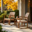 Brizio Acacia 3-Piece Conversation Set with Cushions