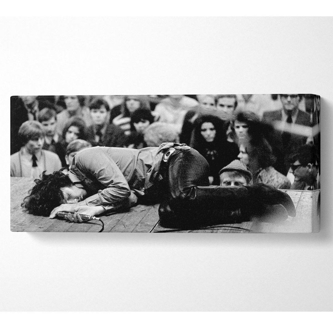 Jim Morrison Stage - Kunstdrucke auf Leinwand - Wrapped Canvas