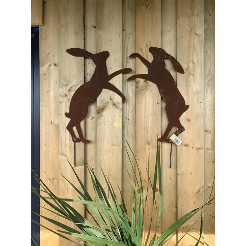 Hansboro Metal Animals Garden Stake, Brown
