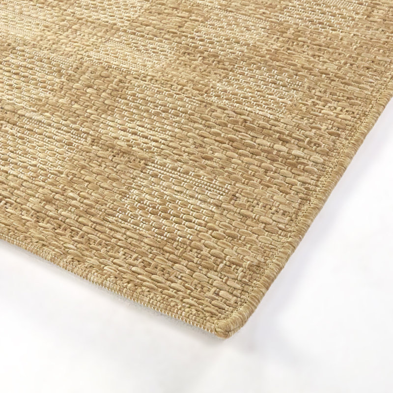 Tapis intérieur / extérieur brun Hondo, Rectangle 5 pi 3 po x 7 pi