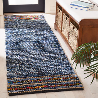 Samant Hand Woven 0.9 Cotton 0.1 Jute Striped Rug