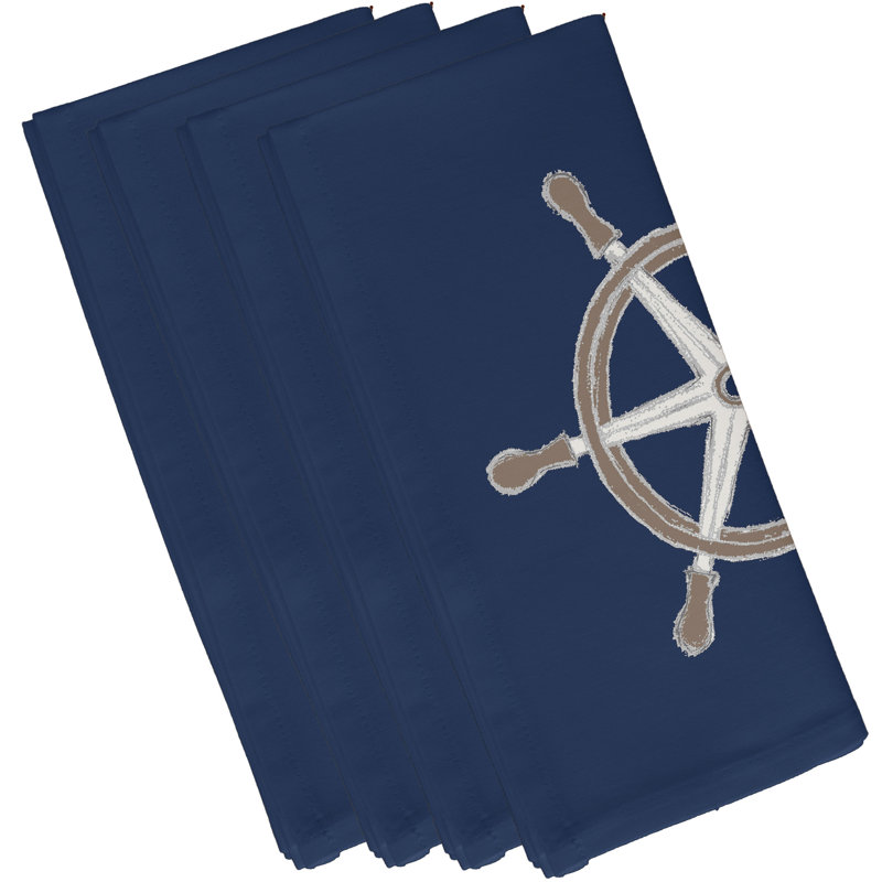 Ensemble de serviettes 4 pièces Aksel, Bleu marine