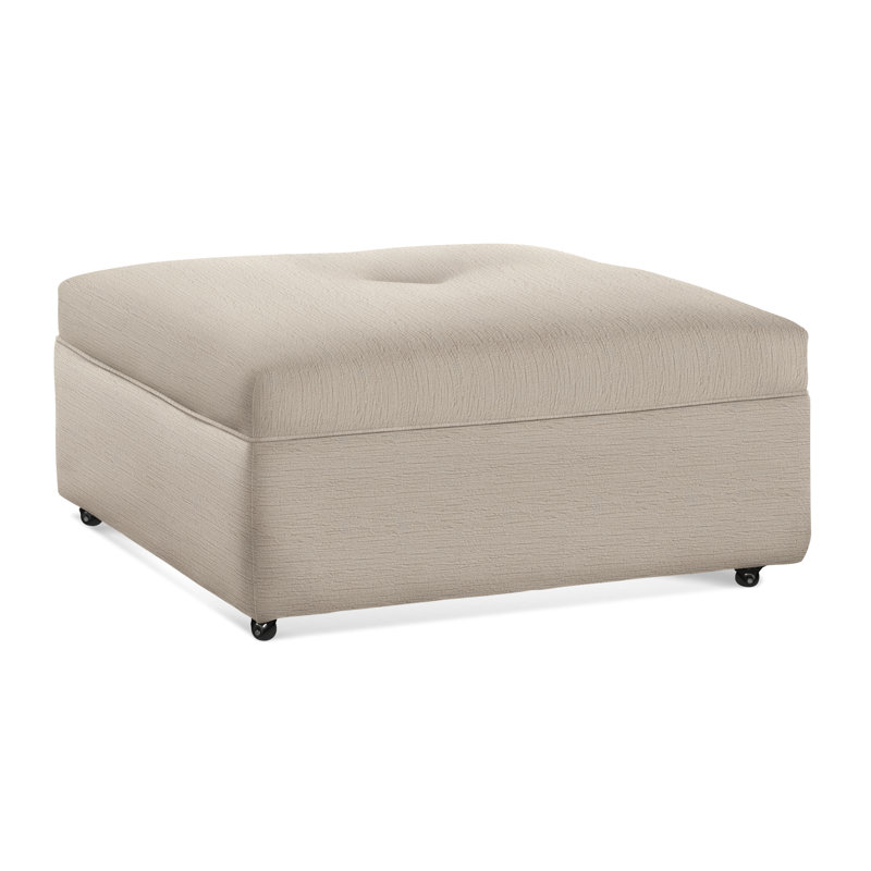 Fremont Upholstered Ottoman, Vanilla Textured; 0805-91