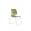 Chaises de bureau modernes empilables avec 4 charges ergonomiques en polypropylène de 180 kg convenant aux chaises avec support de conception