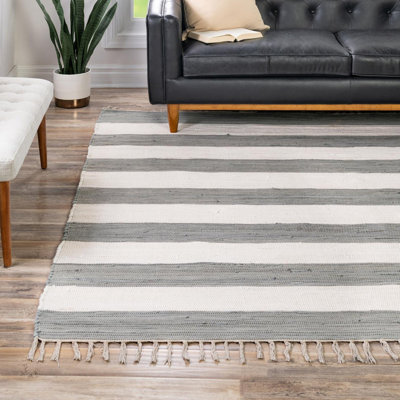 Rinker Cotton Striped Indoor Rug