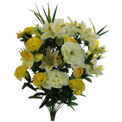Buissons de fleurs artificielles
