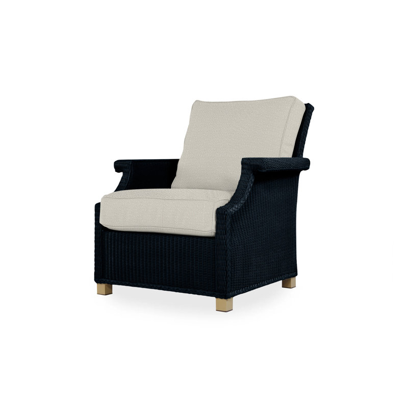 Hamptons Outdoor Lounge Chair, Cottage Pepper, Ebony