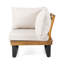 Chaise d'angle + table basse