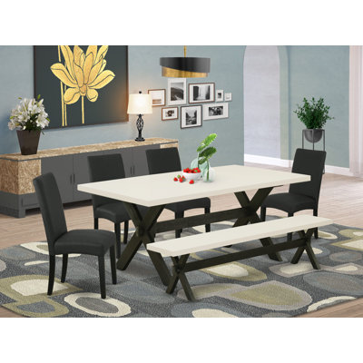 6 - Person Acacia Solid Wood Dining Set