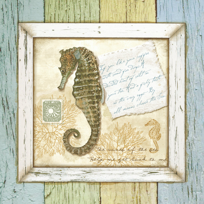 Sea Treasures X - Wrapped Canvas Print, 30cm H x 30cm Wx 3.8cm D