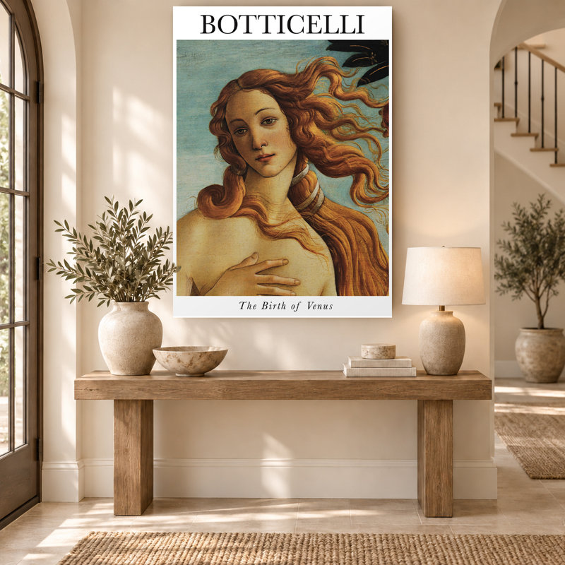 "Botticelli", naissance de Vénus, exposition d'art rétro sur toile Renaissance, H 30 po x l 20 po
