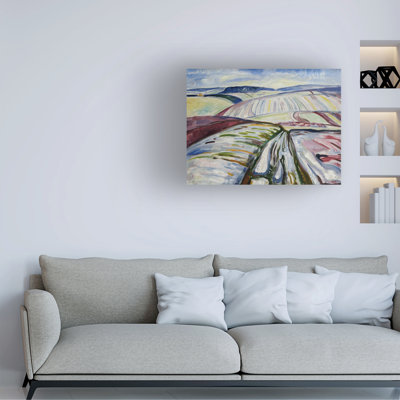 "Munch Colorful Landscape III" par Edvard Munch sur toile
