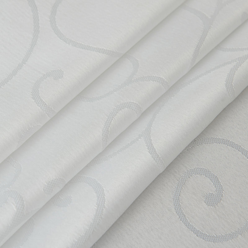 Nappe en jacquard imperméable, épaisse, élégante, douce, de première qualité, à motif de branches de damas, nappe décorative, résistante aux taches et aux liquides, couleur blanche ronde, 70 po