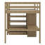  Lit mezzanine double Hriska avec bureau, garde-robe, tablettes et tiroirs-1169881279