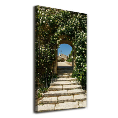 Floral Arch - Wrapped Canvas Print