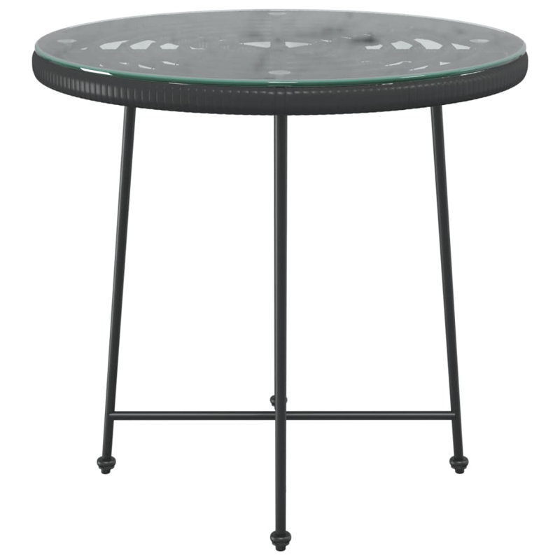 Table de salle à manger Enhaut, Noir, noir, noir, noir