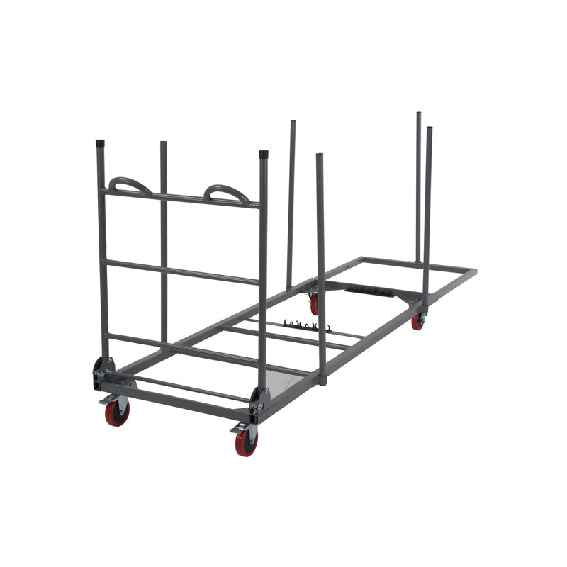 Zown Commercial Rectangular Folding Table Trolley Cart