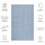 Tapis bleu clair en polyester tissé à la machine Aldo-91927352