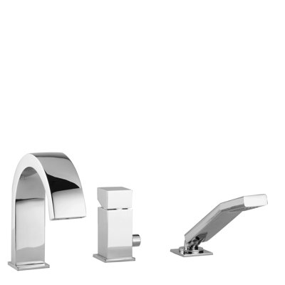 Level 1 Handle Deck Roman Tub Faucet with Diverter