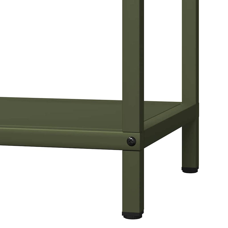  Support à bois de chauffage anthracite anthracite 15,7 x 9,8 x 23,6 po, Vert olive