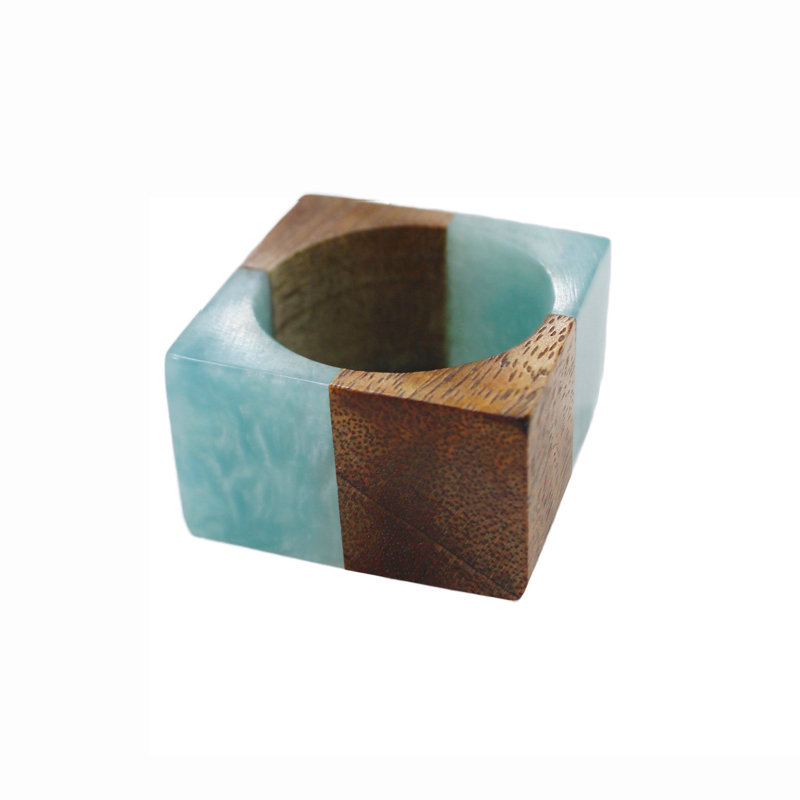 Rond de serviette, Turquoise