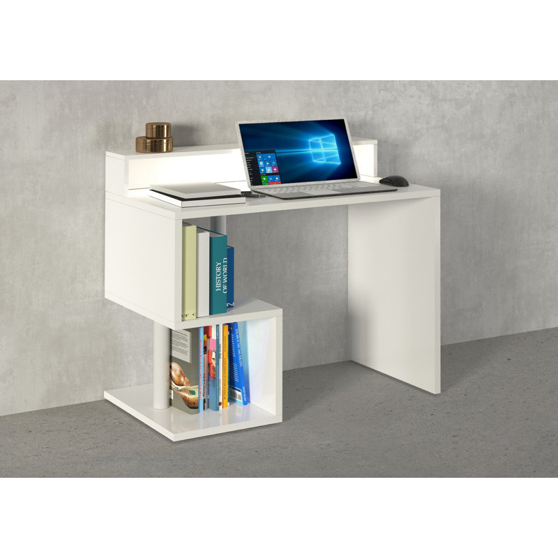 Nang Computer Desk, 92.50cm H x 100cm W x 50cm D, White