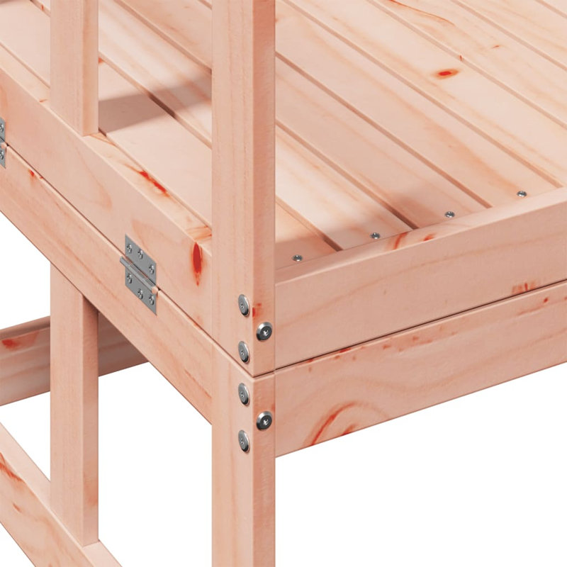 Banc de canapé de patio extensible en bois de pin massif, Rose