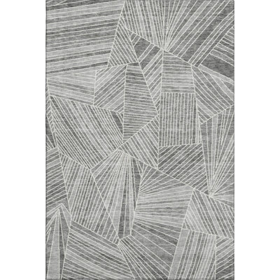 Premium Machine Washable Prisco Gray Rug
