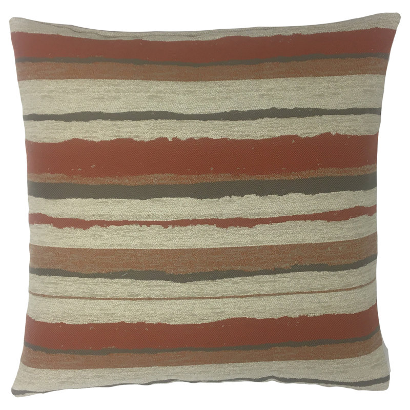  Coussin Feather, 20 po x 20 po, Brun
