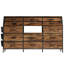 Commode 14 tiroirs avec tiroirs en tissu et plateau en bois, grande armoire de rangement avec structure en métal robuste pour la chambre à coucher, le placard, le salon et le vestibule - brun