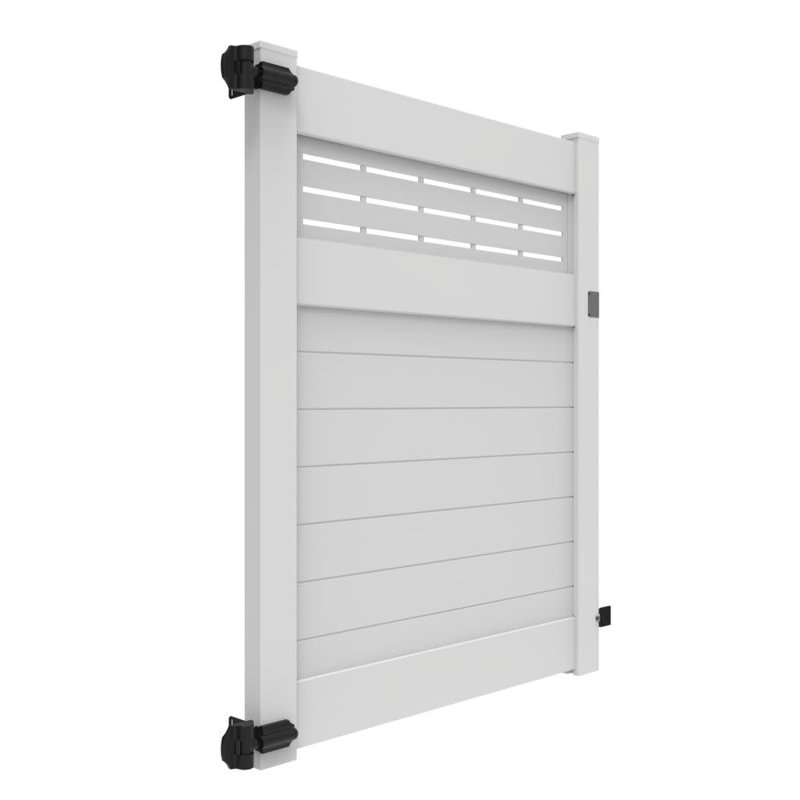 72 Ft. H Vinyl Gate, 6 ft H x 4.8 ft W x  0.4 ft D