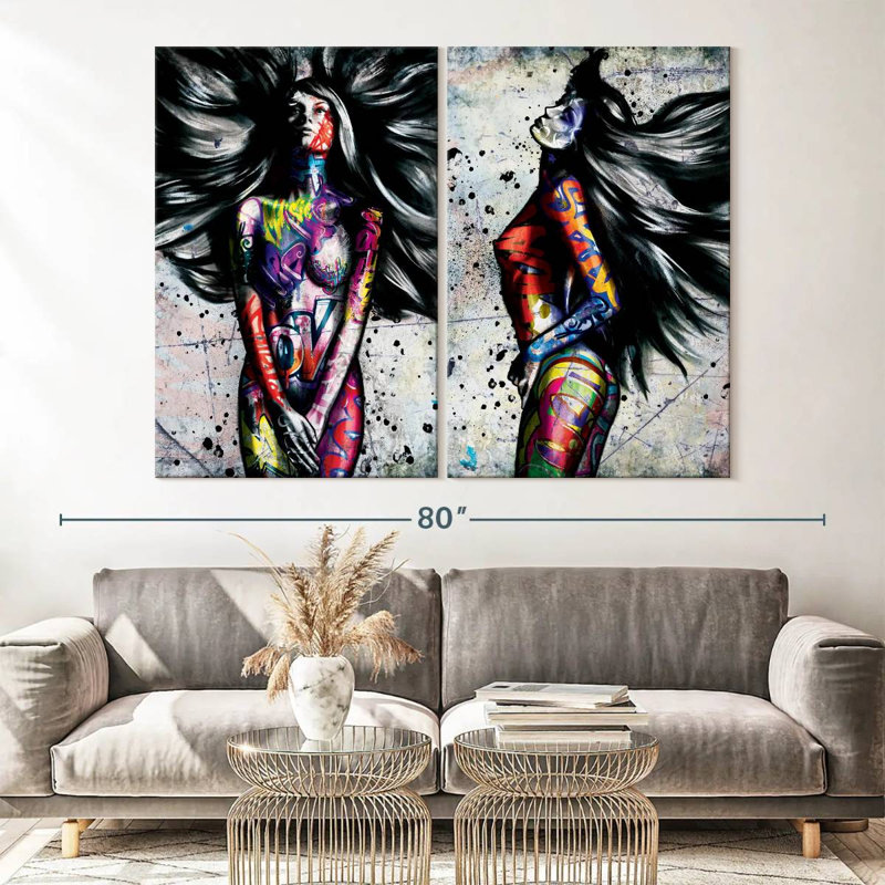 «Avant Garde», reproduction d'art sur toile, H 45 po x l 61 po x P 1,25 po