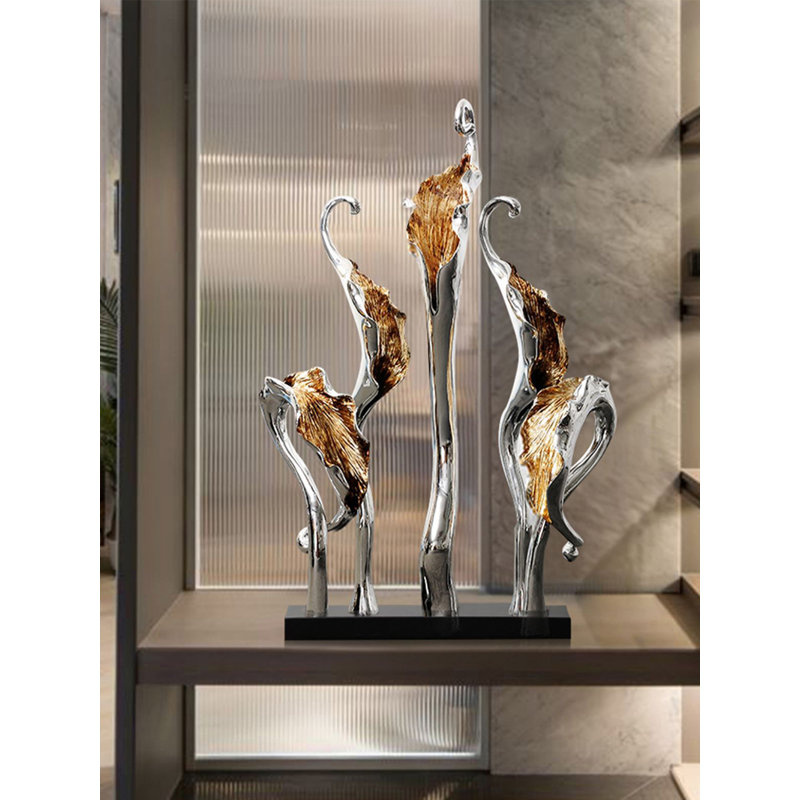 Luxury-sleek resin decorations