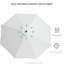 Parasol de marché 10 'x 8' avec manivelle et inclinaison pour le jardin-97867319