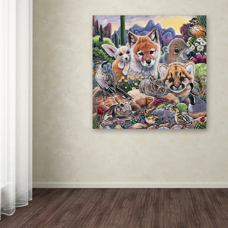 Desert Buddies - Impression sur toile, H 24 po x l 24 po x P 2 po