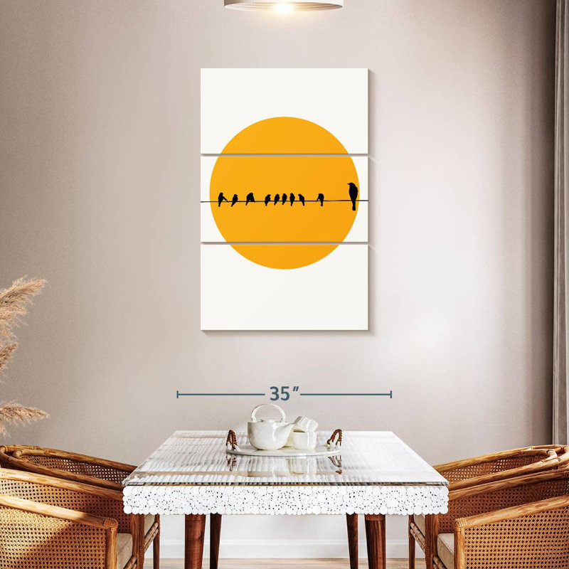 Brampt Sleeping Birds, 45" H x 28" W