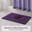 Ensemble de tapis de salle de bain en chenille violette, 2 pièces, 43 x 61 cm + 51 x 81 cm-1739868663