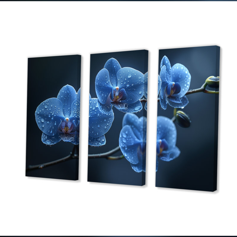Ensemble de décoration murale Rousey - Orchidées, H 28 po x l 36 po x P 1 po