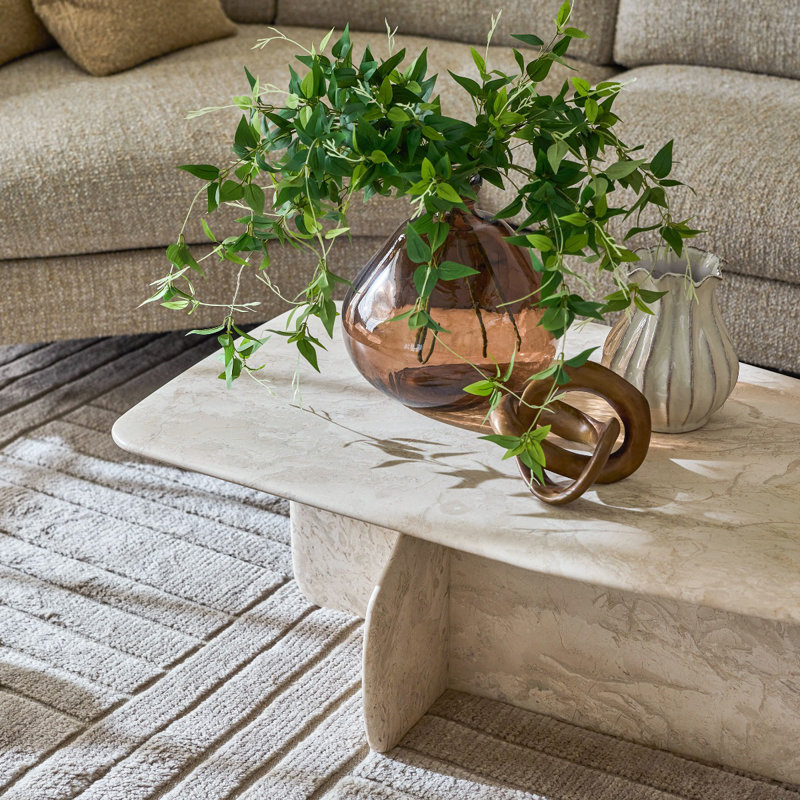 Celine Marble Cocktail Table, Biscuit